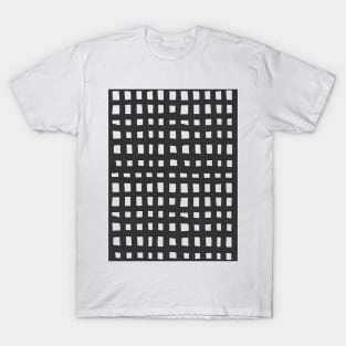 Dark grey grid T-Shirt